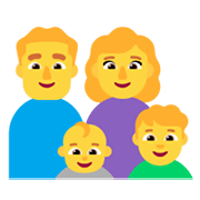 Émoji 👨‍👩‍👶‍👦 Famille: Homme, Femme, Bébé, Garçon sur Microsoft Windows 11 November 2021 Update.