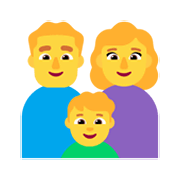 Émoji 👨‍👩‍👦 Famille : Homme, Femme Et Garçon sur Microsoft Windows 11 November 2021 Update.