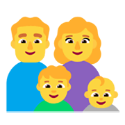 Émoji 👨‍👩‍👦‍👶 Famille: Homme, Femme, Garçon, Bébé sur Microsoft Windows 11 November 2021 Update.