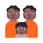👪🏾 Emoji Familia, Tono De Piel Oscuro Medio en Microsoft Windows 11 November 2021 Update.