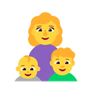 Émoji 👩‍👶‍👦 Famille: Femme, Bébé, Garçon sur Microsoft Windows 11 November 2021 Update.