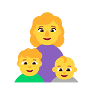 👩‍👦‍👶 Emoji Familia: mujer, niño, bebé en Microsoft Windows 11 November 2021 Update.