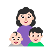 👩🏻‍👶🏻‍👦🏻 Emoji Familia - Mujer, Bebé, Niño: Tono De Piel Claro en Microsoft Windows 11 November 2021 Update.