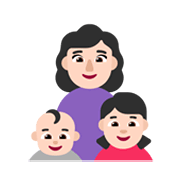 👩🏻‍👶🏻‍👧🏻 Emoji Familie - Frau, Baby, Mädchen: helle Hautfarbe Microsoft Windows 11 November 2021 Update.