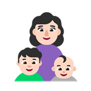👩🏻‍👦🏻‍👶🏻 Emoji Familie - Frau, Junge, Baby: helle Hautfarbe Microsoft Windows 11 November 2021 Update.
