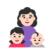 Emoji 👩🏻‍👧🏻‍👶🏻 Famiglia - Donna, Bambina, Neonato: Carnagione Chiara su Microsoft Windows 11 November 2021 Update.
