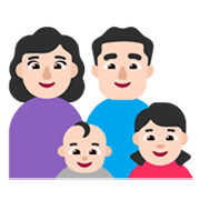 👩🏻‍👨🏻‍👶🏻‍👧🏻 Emoji Família - Mulher, Homem, Bebê, Menina: Pele Clara na Microsoft Windows 11 November 2021 Update.