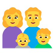 👩‍👨‍👶‍👦 Emoji Familia: mujer, hombre, bebé, niño en Microsoft Windows 11 November 2021 Update.