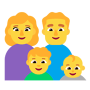 👩‍👨‍👦‍👶 Emoji Familia: mujer, hombre, niño, bebé en Microsoft Windows 11 November 2021 Update.