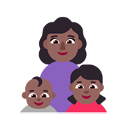👩🏾‍👶🏾‍👧🏾 Emoji Familia - Mujer, Bebé, Niña: Tono De Piel Oscuro Medio en Microsoft Windows 11 November 2021 Update.