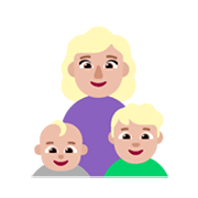 👩🏼‍👶🏼‍👦🏼 Emoji Familia - Mujer, Bebé, Niño: Tono De Piel Claro Medio en Microsoft Windows 11 November 2021 Update.