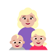 👩🏼‍👶🏼‍👧🏼 Emoji Familia - Mujer, Bebé, Niña: Tono De Piel Claro Medio en Microsoft Windows 11 November 2021 Update.
