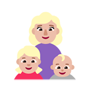 Émoji 👩🏼‍👧🏼‍👶🏼 Famille - Femme, Fille, Bébé: Peau Moyennement Claire sur Microsoft Windows 11 November 2021 Update.