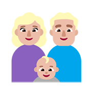 Émoji 👩🏼‍👨🏼‍👶🏼 Famille - Femme, Homme, Bébé: Peau Moyennement Claire sur Microsoft Windows 11 November 2021 Update.