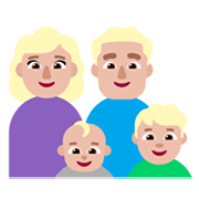 Emoji 👩🏼‍👨🏼‍👶🏼‍👦🏼 Famiglia - Donna, Uomo, Neonato, Bambino: Carnagione Abbastanza Chiara su Microsoft Windows 11 November 2021 Update.