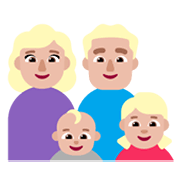 👩🏼‍👨🏼‍👶🏼‍👧🏼 Emoji Família - Mulher, Homem, Bebê, Menina: Pele Morena Clara na Microsoft Windows 11 November 2021 Update.