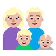 👩🏼‍👨🏼‍👦🏼‍👶🏼 Emoji Familie - Frau, Mann, Junge, Baby: mittelhelle Hautfarbe Microsoft Windows 11 November 2021 Update.