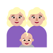 Émoji 👩🏼‍👩🏼‍👶🏼 Famille - Femme, Femme, Bébé: Peau Moyennement Claire sur Microsoft Windows 11 November 2021 Update.