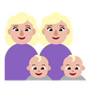 Émoji 👩🏼‍👩🏼‍👶🏼‍👶🏼 Famille - Femme, Femme, Bébé, Bébé: Peau Moyennement Claire sur Microsoft Windows 11 November 2021 Update.