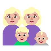 👩🏼‍👩🏼‍👦🏼‍👶🏼 Emoji Familia - Mujer, Mujer, Niño, Bebé: Tono De Piel Claro Medio en Microsoft Windows 11 November 2021 Update.