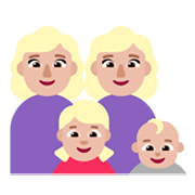 Emoji 👩🏼‍👩🏼‍👧🏼‍👶🏼 Famiglia - Donna, Donna, Bambina, Neonato: Carnagione Abbastanza Chiara su Microsoft Windows 11 November 2021 Update.