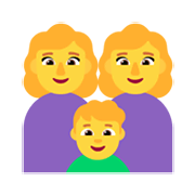 Emoji 👩‍👩‍👦 Famiglia: Donna, Donna E Bambino su Microsoft Windows 11 November 2021 Update.