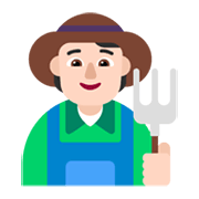 Emoji 🧑🏻‍🌾 Agricoltore: Carnagione Chiara su Microsoft Windows 11 November 2021 Update.