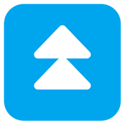 ⏫ Emoji Triángulo Doble Hacia Arriba en Microsoft Windows 11 November 2021 Update.