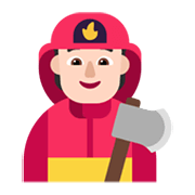 🧑🏻‍🚒 Emoji Bombero: Tono De Piel Claro en Microsoft Windows 11 November 2021 Update.