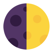 Emoji 🌓 Primo Quarto Di Luna su Microsoft Windows 11 November 2021 Update.