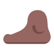 🦶🏾 Emoji Fuß: mitteldunkle Hautfarbe Microsoft Windows 11 November 2021 Update.
