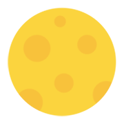 Émoji 🌕 Pleine Lune sur Microsoft Windows 11 November 2021 Update.