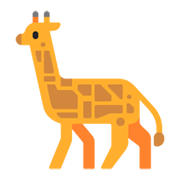 Emoji 🦒 Giraffa su Microsoft Windows 11 November 2021 Update.