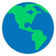 Émoji 🌎 Globe Tourné Sur Les Amériques sur Microsoft Windows 11 November 2021 Update.