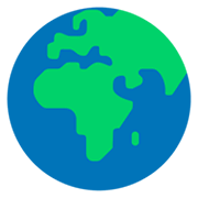 Émoji 🌍 Globe Tourné Sur L’Afrique Et L’Europe sur Microsoft Windows 11 November 2021 Update.