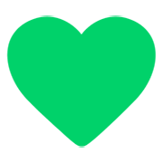 Emoji 💚 Cuore Verde su Microsoft Windows 11 November 2021 Update.