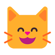 😸 Emoji Rosto De Gato Sorrindo Com Olhos Sorridentes na Microsoft Windows 11 November 2021 Update.