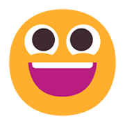 Emoji 😀 Faccina Con Un Gran Sorriso su Microsoft Windows 11 November 2021 Update.