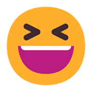 😆 Emoji Rosto Risonho Com Olhos Semicerrados na Microsoft Windows 11 November 2021 Update.