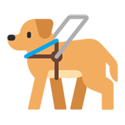Emoji 🦮 Cane Guida su Microsoft Windows 11 November 2021 Update.