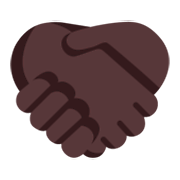 🤝🏿 Emoji Aperto De Mãos, Pele Escura na Microsoft Windows 11 November 2021 Update.
