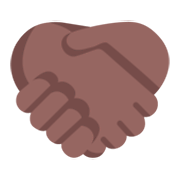 🤝🏾 Emoji Aperto De Mãos, Pele Morena Escura na Microsoft Windows 11 November 2021 Update.