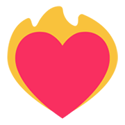 ❤️‍🔥 Emoji Corazón en el fuego en Microsoft Windows 11 November 2021 Update.