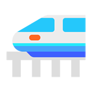 🚄 Emoji Hochgeschwindigkeitszug mit spitzer Nase Microsoft Windows 11 November 2021 Update.
