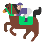 🏇🏼 Emoji Carrera De Caballos: Tono De Piel Claro Medio en Microsoft Windows 11 November 2021 Update.