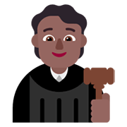 🧑🏾‍⚖️ Emoji Juez: Tono De Piel Oscuro Medio en Microsoft Windows 11 November 2021 Update.