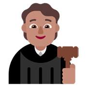 🧑🏽‍⚖️ Emoji Juez: Tono De Piel Medio en Microsoft Windows 11 November 2021 Update.