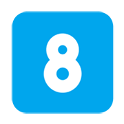 Emoji 8️⃣ Tasto: 8 su Microsoft Windows 11 November 2021 Update.