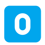 Emoji 0️⃣ Tasto: 0 su Microsoft Windows 11 November 2021 Update.