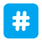 Emoji #️⃣ Tasto: # su Microsoft Windows 11 November 2021 Update.